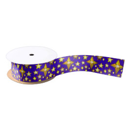 Starry Night Sky Ribbon Satinband