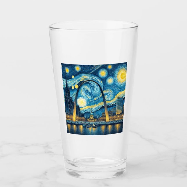 Starry Night St. Louis Missouri Glas (Vorderseite)
