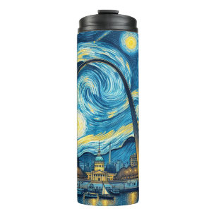 Starry Night St. Louis Missouri Thermosbecher