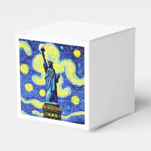 Starry Night Statue of Liberty New York Geschenkschachtel