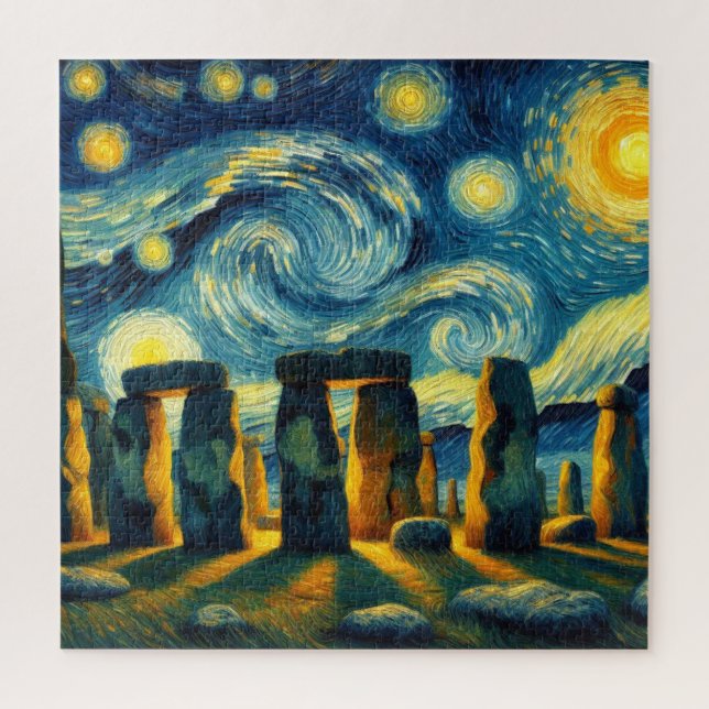 Starry Night Stonehenge Puzzle (Vertikal)