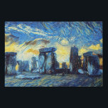 Starry Night Stonehenge - Van Gogh Künstlicher Leinwanddruck<br><div class="desc">Starry Night Stonehenge - Van Gogh. Das Hotel verfügt über eine friedliche und ruhige Nachtkathedrale, eine der bekanntesten Sehenswürdigkeiten in Großbritannien. Inspiriert von Vincent Van Gogh Starry Night. und prähistorisches Denkmal auf Salisbury Schlicht in Wiltshire, England. Dieses Gemälde wird ein Gefühl der Stille und Ruhe provozieren, wenn man es sieht....</div>