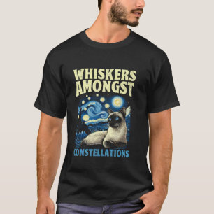 Starry Night Style Kunstmalerei Siam Funny T-Shirt