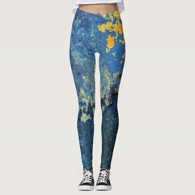 Starry Night Swirl Leggings (Vorderseite)