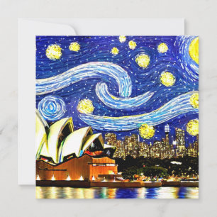 Starry Night Sydney Australia Opernhaus