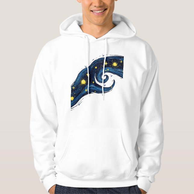 Starry Night Tear Art Hoodie (Vorderseite)
