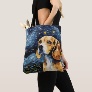 STARRY NIGHT THEMED BEAGLE DOG