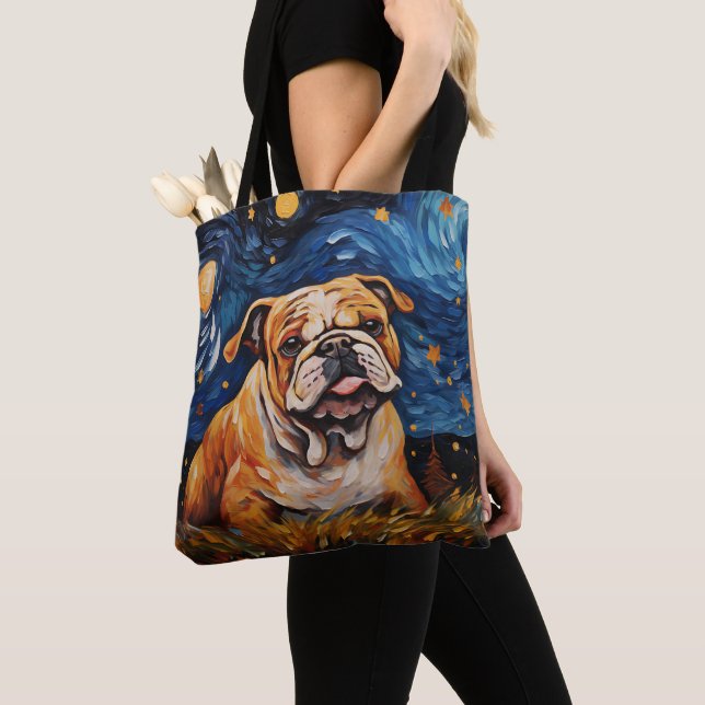STARRY NIGHT THEMED BULLDOG HUND (Von Nahem)