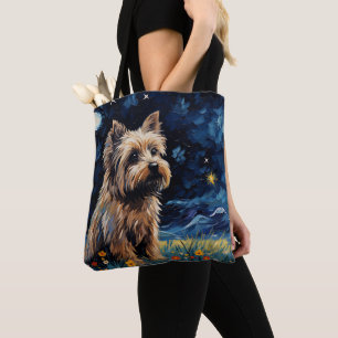 STARRY NIGHT THEMED CAIRN TERRIER DOG