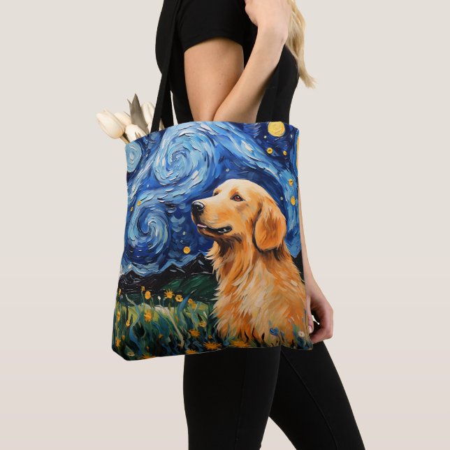 STARRY NIGHT THEMED GOLDEN RETRIEVER HUND (Von Nahem)