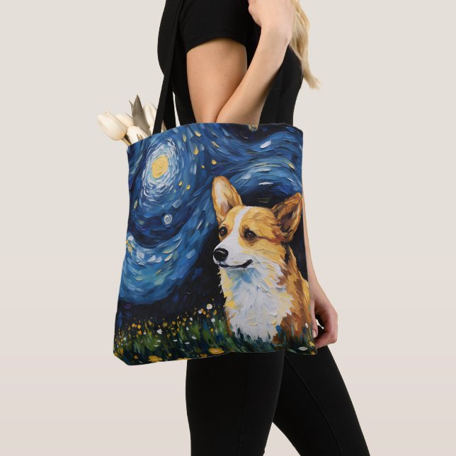 STARRY NIGHT THEMED PEMBROKE CORGI DOG (Von Nahem)