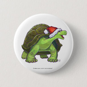 Starry Night Tortoise Weihnachten Button