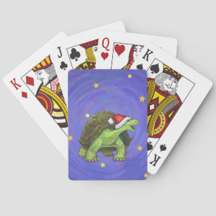 Starry Night Tortoise Weihnachten Spielkarten