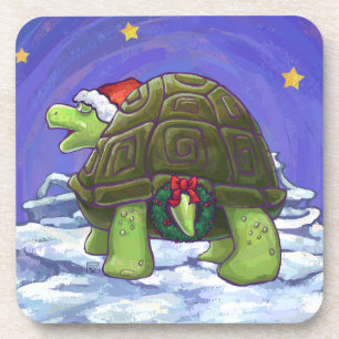 Starry Night Tortoise Weihnachten Untersetzer