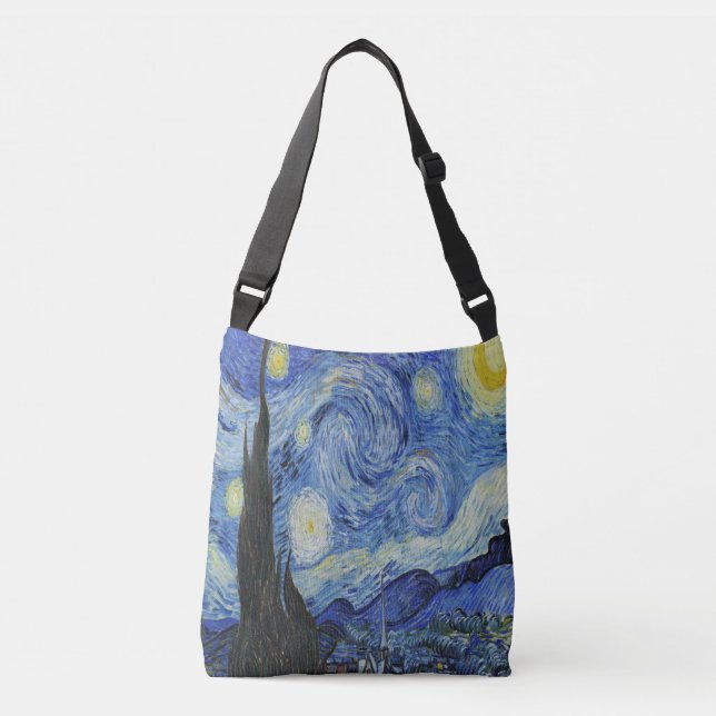 Starry Night Tragetaschen Mit Langen Trägern (Vorderseite)