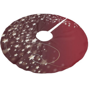 Starry Night Tree Skirt Polyester Weihnachtsbaumdecke