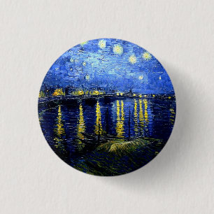 Starry Night über der Rhone, Button