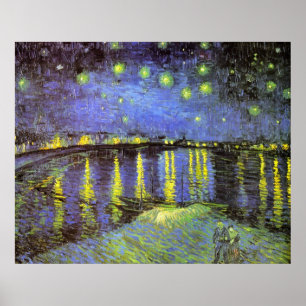 Starry Night über der Rhone Poster