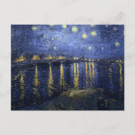 Starry Night über der Rhone Postkarte