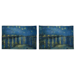 Starry Night über der Rhone Vincent van Gogh Kissenbezug