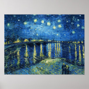 Starry Night über der Rhone Vincent van Gogh Poster