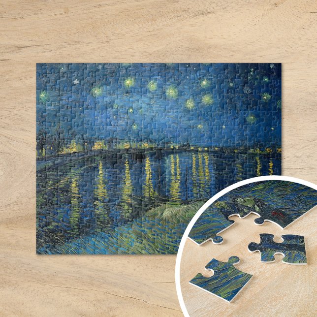 Starry Night über der Rhône | Vincent Van Gogh Puzzle (Von Creator hochgeladen)