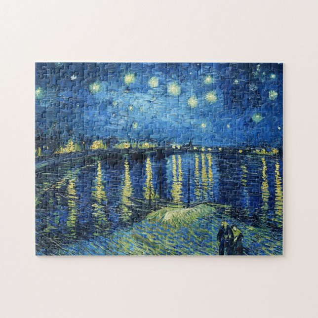 Starry Night über der Rhone Vincent van Gogh Puzzle (Horizontal)
