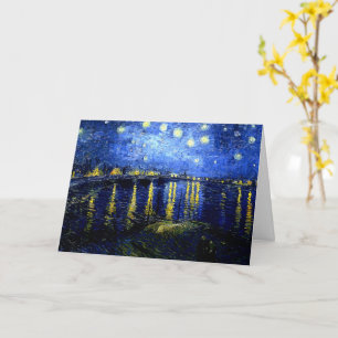 Starry Night über die Rhone von van Gogh Karte