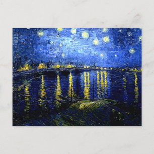 Starry Night über die Rhone von Van Gogh Postkarte