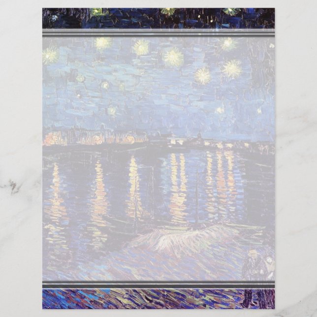 Starry Night über die Rhone, von Vincent van Gogh. (Vorderseite)