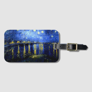 Starry Night über die Rhone von Vincent van Gogh Gepäckanhänger