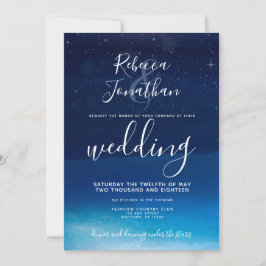 Starry Night Under the Stars Hochzeitseinladung Einladung