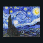 Starry Night Van Gogh Acryldruck<br><div class="desc">Ein Ölgemälde des Holländischen Meisters Vincent Van Gogh (1853-1890), wahrscheinlich sein berühmtestes Gemälde, malte Van Gogh 1889 aus dem Gedächtnis "Die Sternennacht", während er sich in einem Asyl in Frankreich aufhielt, wo er sich auf Depressionen hin unterhielt. Die Szene zeigt den Blick aus seinem Schlafzimmerfenster. Im Gemälde befinden sich der...</div>