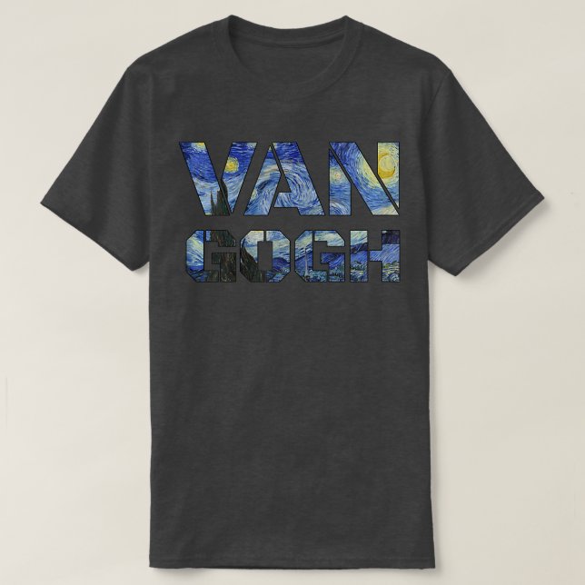 Starry Night Van Gogh Art Painting Vincent Van Gog T-Shirt (Design vorne)
