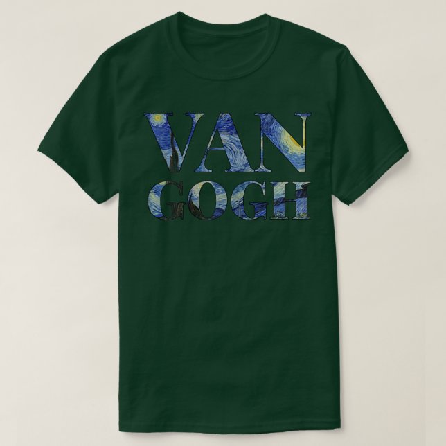 Starry Night Van Gogh Art Painting Vincent Van Gog T-Shirt (Design vorne)