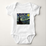 Starry Night - van Gogh Baby Strampler<br><div class="desc">Von der Nackenleuchte des Bergarbeiters bis zu der, die er auf seinem Fenstersill nach der Szene mit Gauguin platzierte; vom Abend-Stern, den er 1875 in Corot Olive Orchard feststellte, bis hin zu dem Brief, den er seinem Bruder im August 1888 schrieb, in dem er sagte: "Irgendwann werden Sie ein Bild...</div>