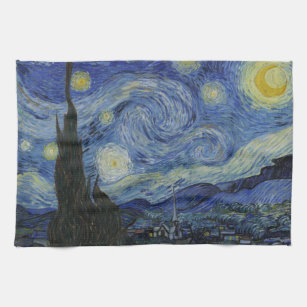 Starry Night & Van Gogh /berühmte Vintage Kunst Geschirrtuch
