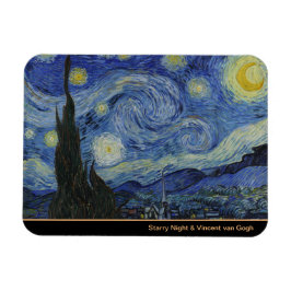 Starry Night & Van Gogh /berühmte Vintage Kunst Magnet