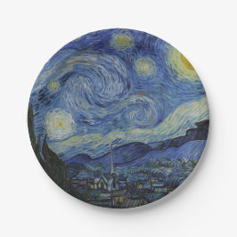 Starry Night & Van Gogh /berühmte Vintage Kunst Pappteller