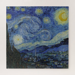 Starry Night & Van Gogh /berühmte Vintage Kunst Puzzle