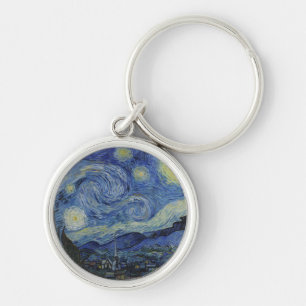 Starry Night & Van Gogh / berühmte Vintage Kunst Schlüsselanhänger