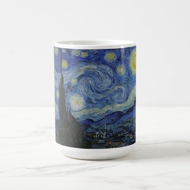 Starry Night, Van Gogh Berühmtes Gemälde Kaffeetasse (Mittel)