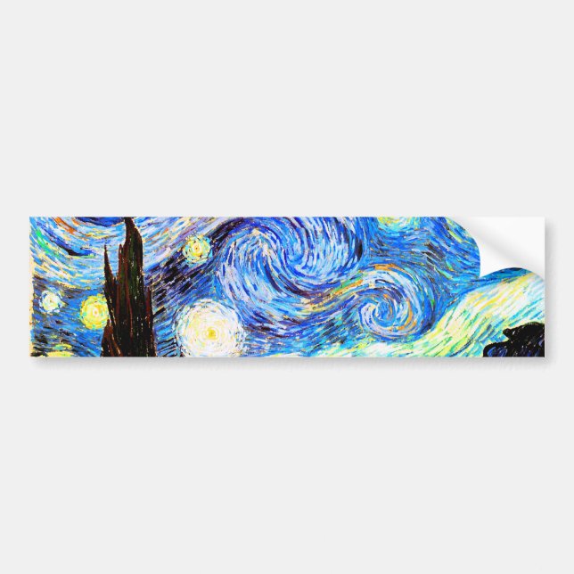 Starry Night Van Gogh Fine Art Autoaufkleber (Vorne)