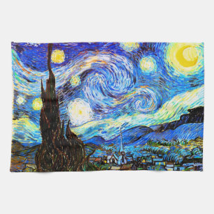 Starry Night Van Gogh Fine Art Küchentuch