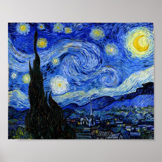 Starry Night Van Gogh Fine Art Poster (Vorne)