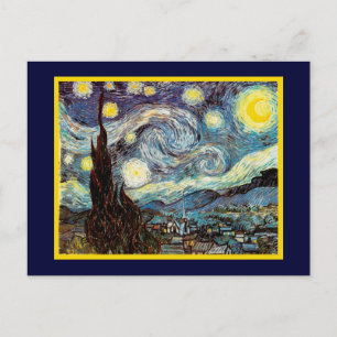 Starry Night Van Gogh Fine Art Postkarte