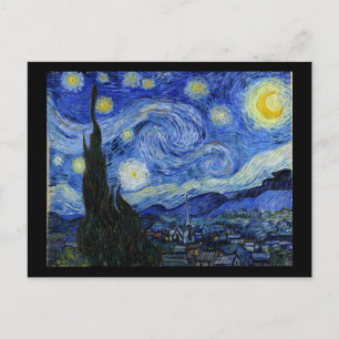 Starry Night Van Gogh Fine Art Postkarte