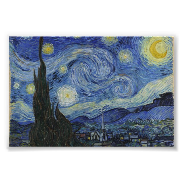 Starry Night Van Gogh Fotodruck (Vorne)