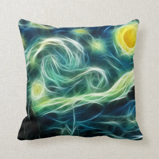 Starry Night Van Gogh Fraktal Art Kissen