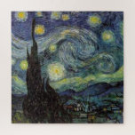 Starry Night - van Gogh Gemälde Art Puzzle<br><div class="desc">Von der Bergwerkslampe von Nuenen zu der Lampe, die er auf seinem Fenstersill platziert hat, der der Szene mit Gauguin folgt; von dem Abend Star bemerkte er 1875 in Corot Olive Orchard zu dem Brief, den er an seinen Bruder im August 1888 schrieb, in dem er sagte: "Eines Tages oder...</div>